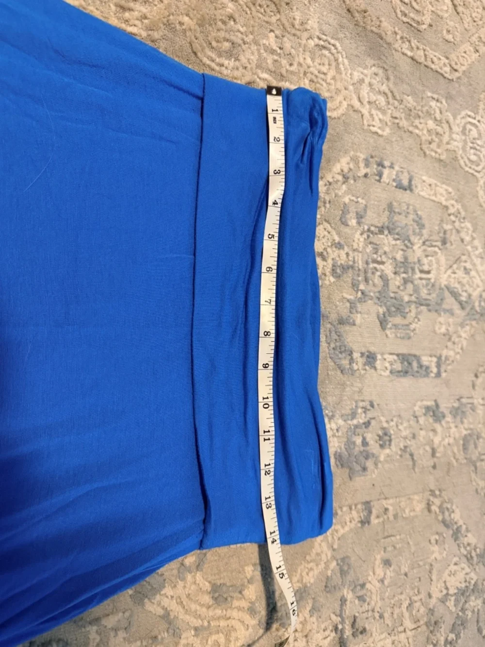 Olivia Moon Royal Blue High Low Maxi Skirt Foldover Waist
